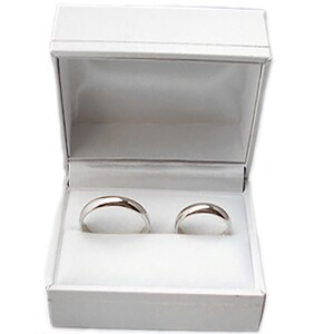 Wedding rings white gold 18 kt