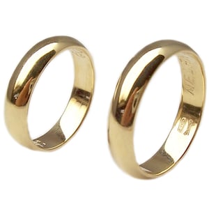 Wedding rings yellow gold 18k n. 2-pieces