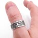 Anello In Argento 925‰ Con Preghiera 'Padre Nostro' In Latino – Fatto A Mano In Italia – Unisex, Misura 20 – Idea Regalo Elegante