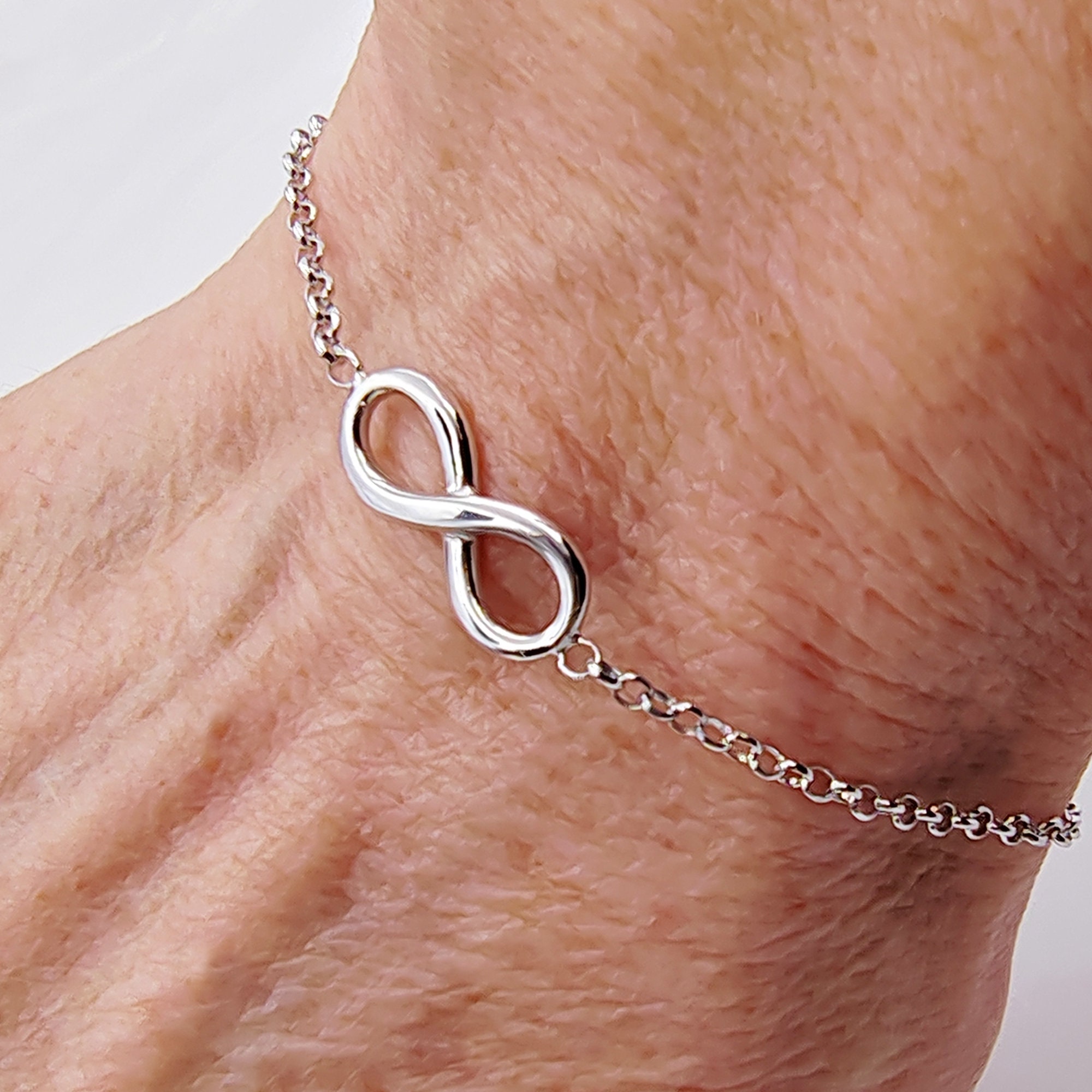 Bracciale Donna Argento 925 Con Simbolo Infinito E Zirconi – Regolabile – Gioiello Elegante Per Regalo - 2