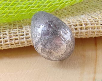 925 Sterling Silver Brushed Ring – Adjustable Unisex Band, Handmade Vintage Style