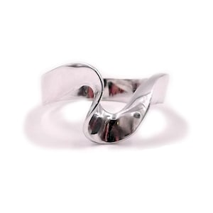 Bague femme, anneau argenté 925, anneau de rongeur d’or blanc, an allergique