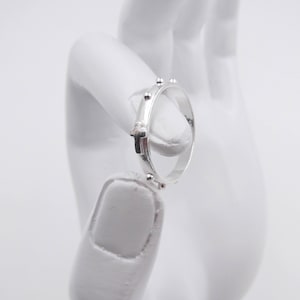 Anello Rosario In Argento 925 Massiccio Con Zirconi Bianchi. Anello Con - Foto 13