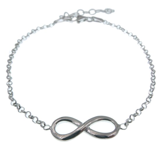 Bracciale Donna In Argento 925 Con Simbolo Infinito E Cuore | Zirconi 5A | Regolabile | Regalo Di Compleanno E Natale - 5