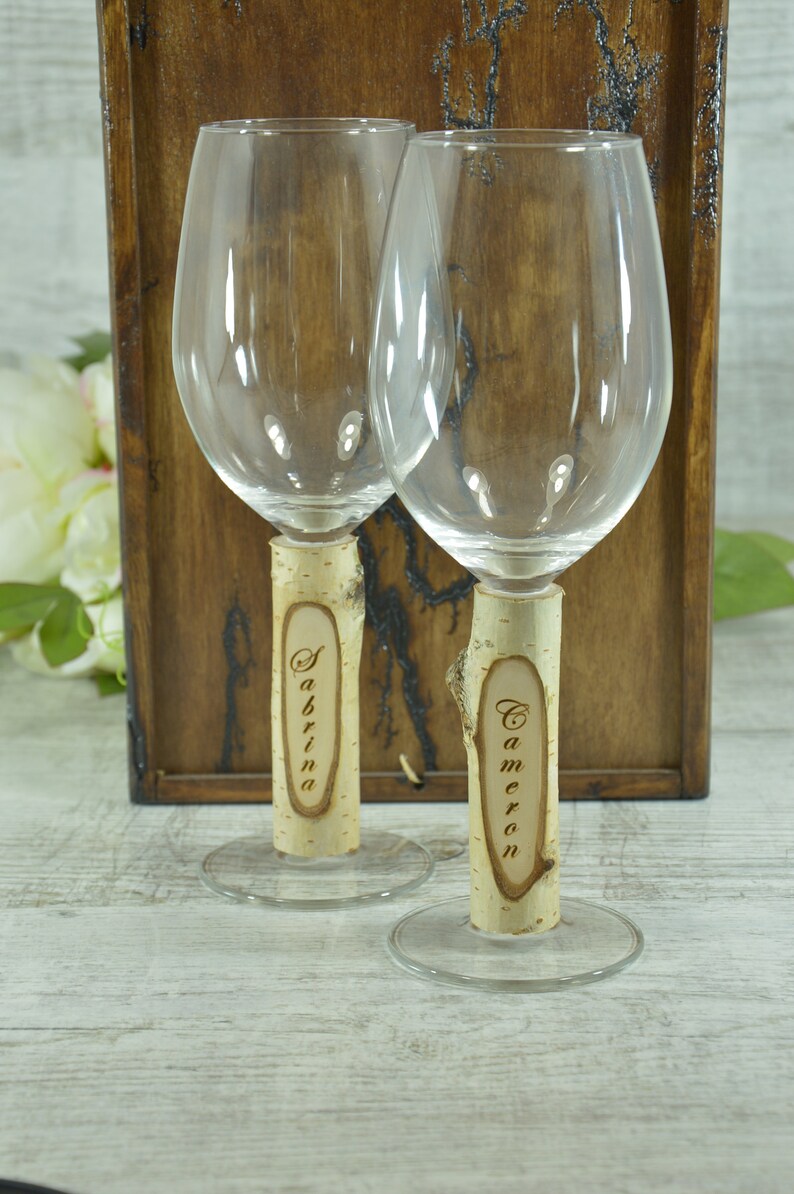 Personalized Wedding Wine Glass Wedding Glasses Wedding Etsy