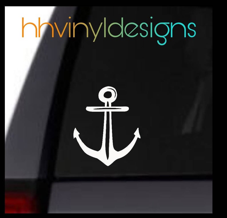 Anchor Decal / Summer Decal / Anchor Sticker / Car / SUV / Etsy