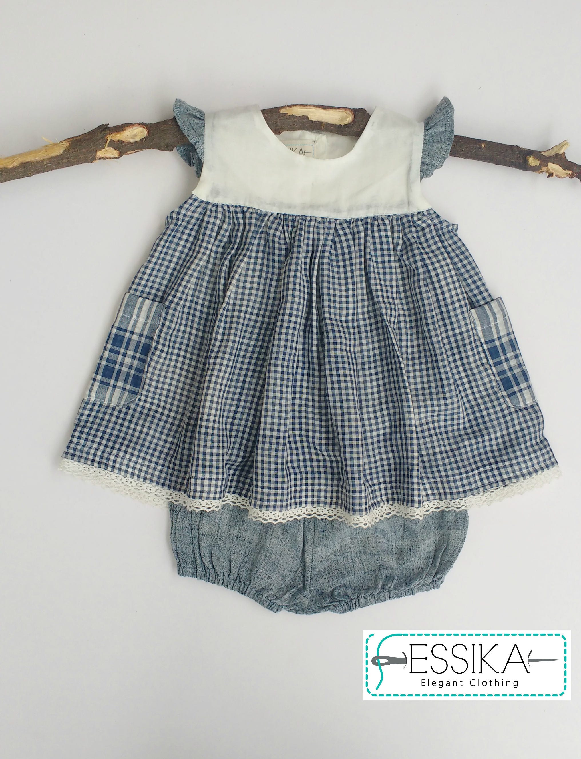 khadi baby dress