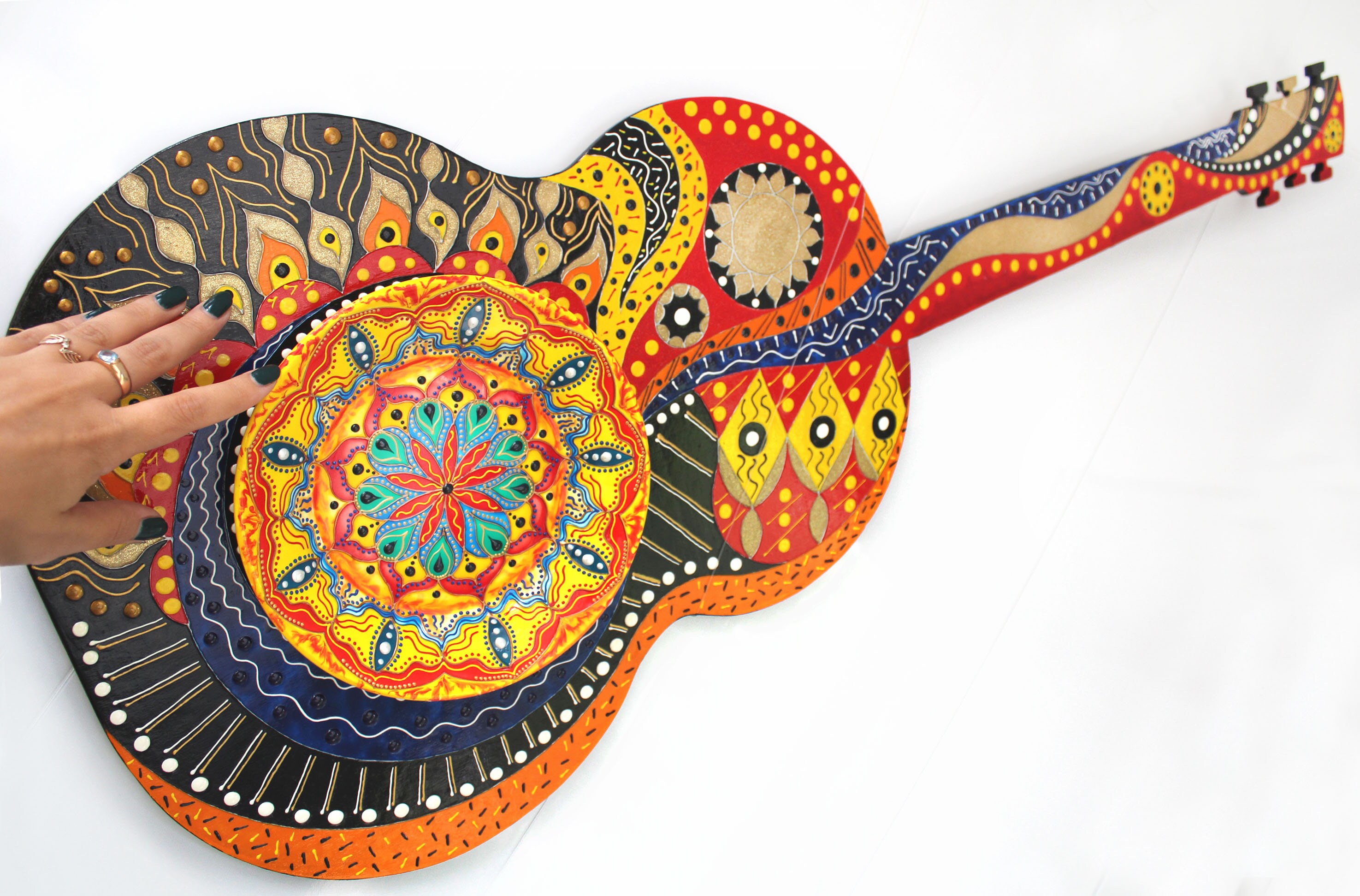 Mexican wall decor Set of 6 decorative ceramics plates with Etsy