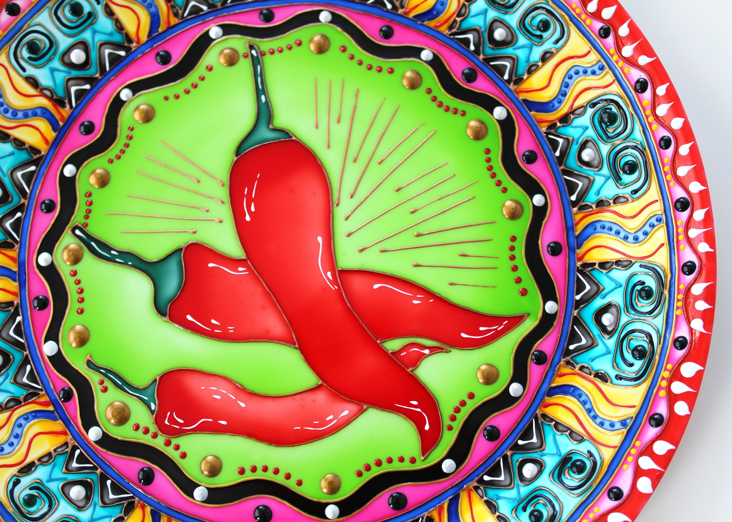 Mexican decor Mexico plates Set of two decorative plates Etsy