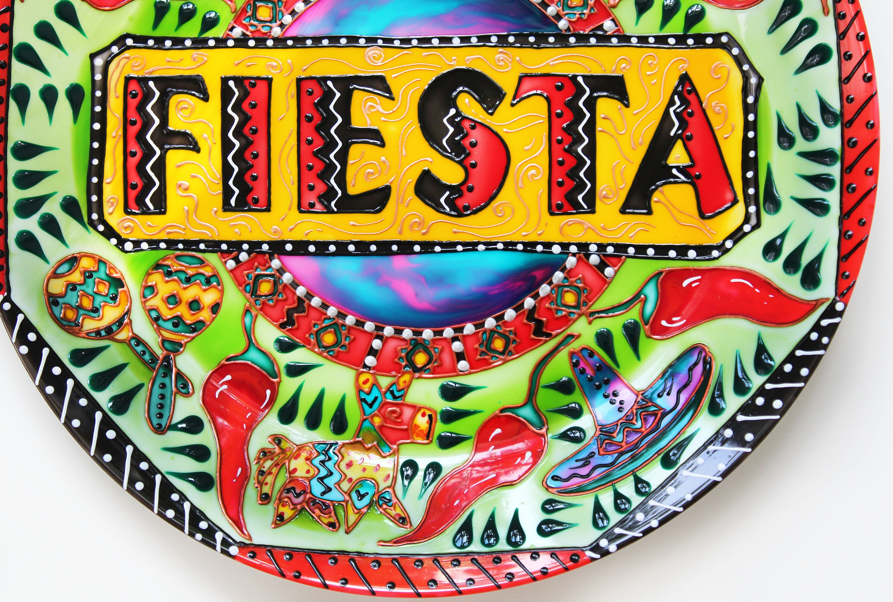 Wall hanging plates Mexican Fiesta Set of 3 Etsy