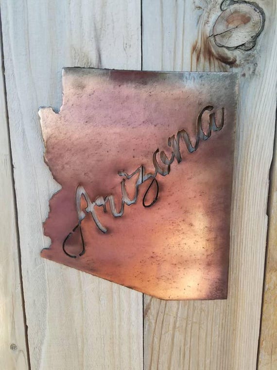 Arizona Wall Art Arizona Wall Decor Metal Wall Art Metal Etsy