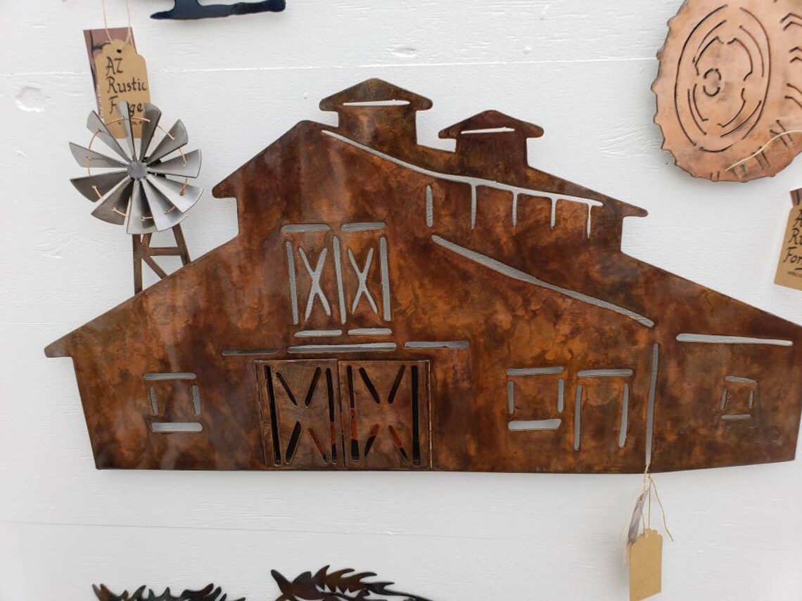 Barn. Wall hanging art. Etsy