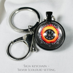 Baltic sign keychain amulet, Energy and strength