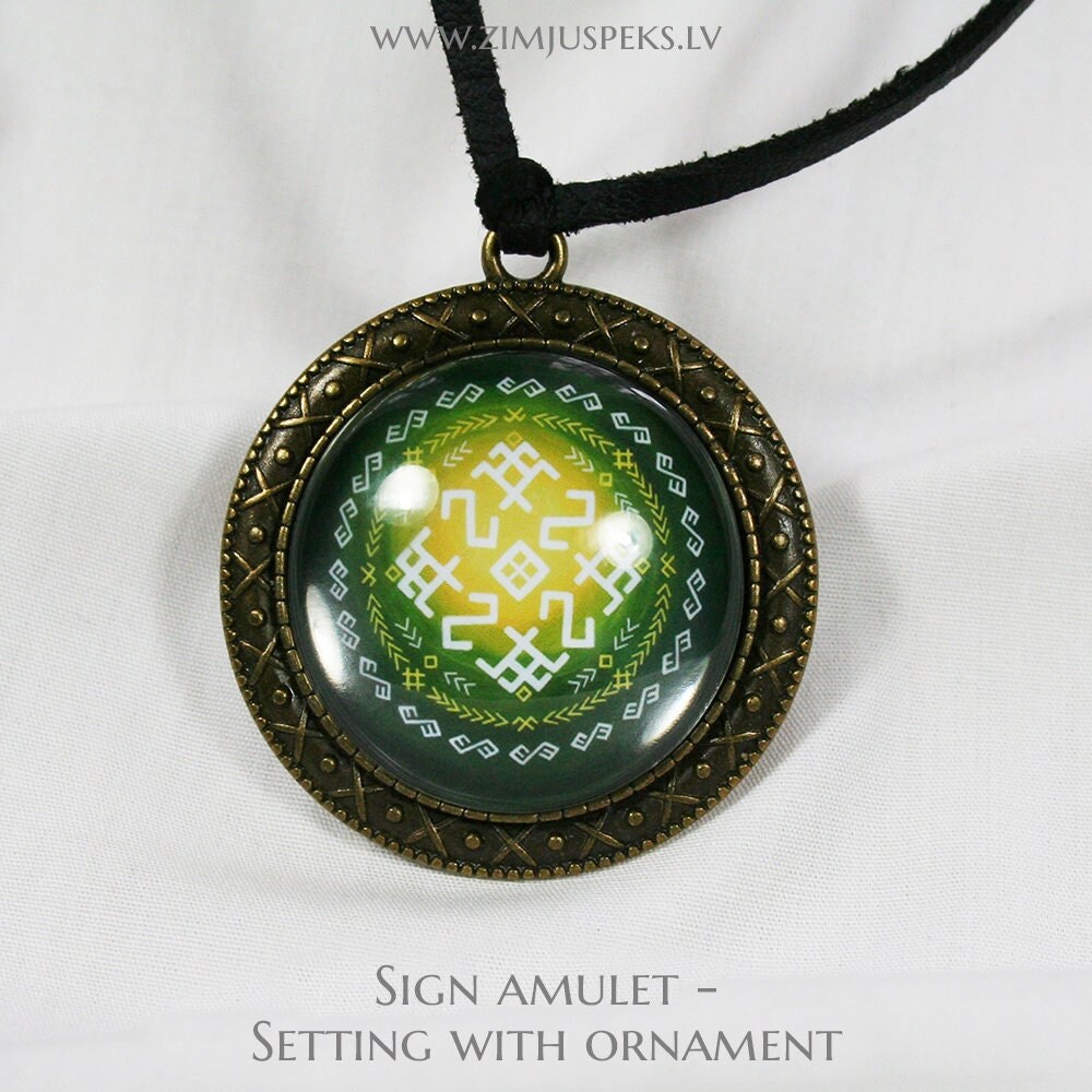 Baltic Sign Tree Baltic Sign Cabochon Amulet Grand Circle of Wealth - Etsy