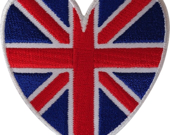 Union Jack London Bus Iron Sew on Embroidered Patch