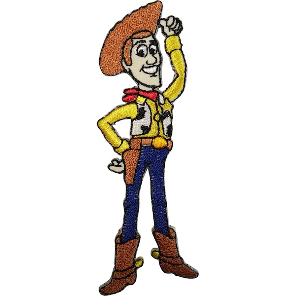 Disney Toy Story Sheriff Woody Patch Cowboy Embroidered Badge Iron Sew On Cloth