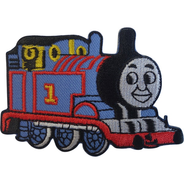Thomas the Tank Engine Patch Train Embroidered Badge Iron Sew On T Shirt Bag Cap