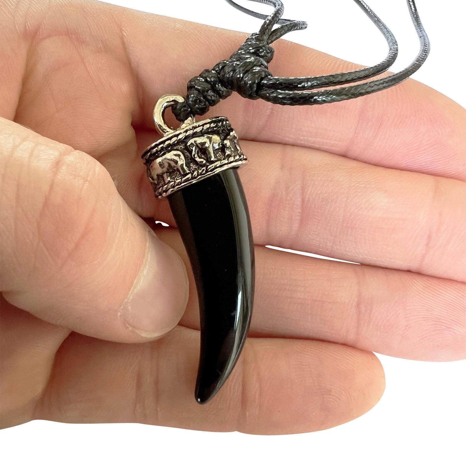 Black tooth necklace online
