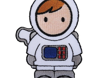 Astronaut Iron On Badge / Sew On Clothes Patch Embroidered Spaceman Space NASA