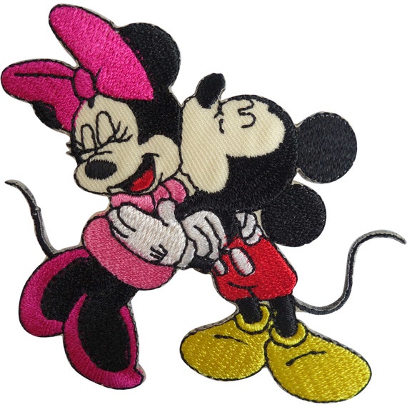 Disney Mickey Minnie Mouse Patch Embroidered Badge Iron Sew On Clothes Bag  Denim