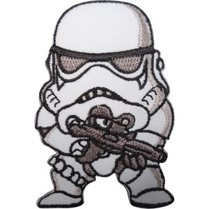 Star Wars Movie Storm Trooper badges Iron on Sew on Embroidered