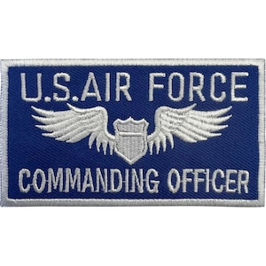 US Air Force Commanding Officer Patch Iron Sew On United States Embroidery Badge