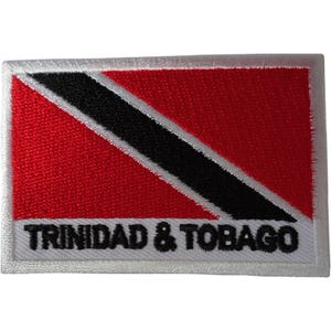 Trinidad en Tobago vlag patch ijzer opnaaien kleding Caribische geborduurde badge