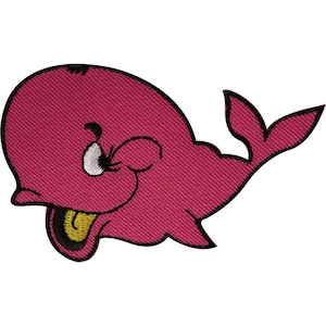 Whale Patch Iron Sew On Clothes Bag Embroidered Badge Fish Embroidery Applique