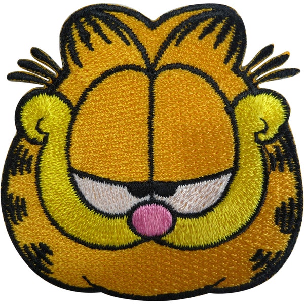 Garfield Patch Cat Embroidered Badge Iron Sew On Clothes Bag Embroidery Applique