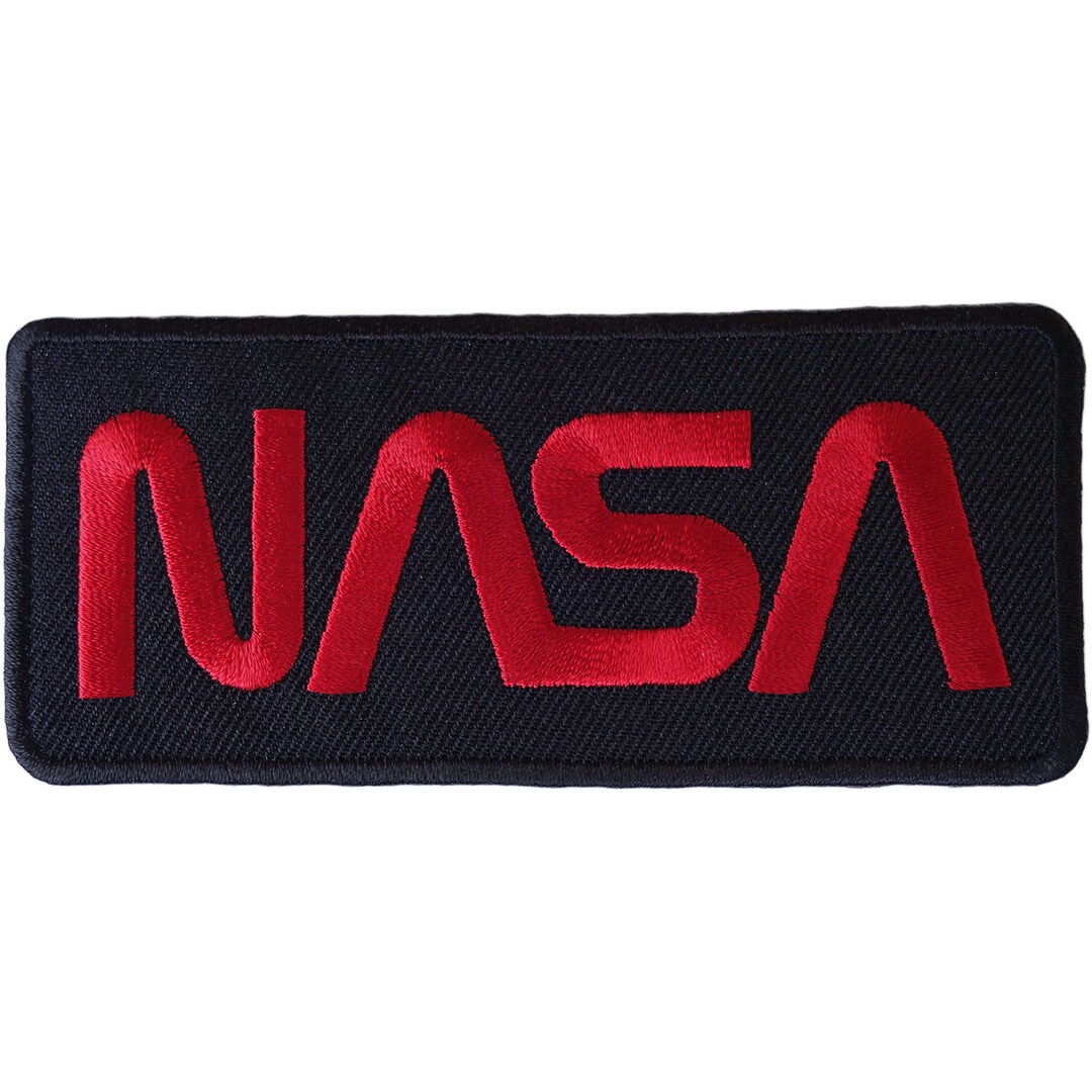NASA Aufnäher – Weltraum-Abzeichen Zum Aufbügeln, 7,8x3,8 Cm, Für Kleidung, Taschen & Kostüme
