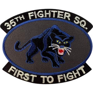 United States Air Force 35th Fighter Squadron Patch Iron On Sew On Panther Badge