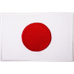 Japan Flag Embroidered Iron / Sew On Patch Japanese Karate GI Suit T Shirt Badge