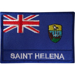 ST Saint Helena Flag Patch Embroidered Sew On Cloth Jacket Jean Embroidery Badge