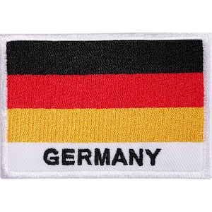 Germany Flag Embroidered Iron / Sew On Patch Deutschland German Shirt Bag Badge