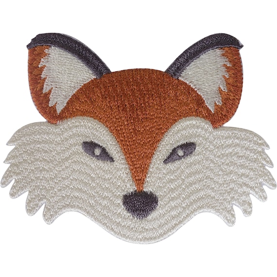 Iron On Looking Over Shoulder Fox Applique Iron On Looking Over Shoulder Fox Applique