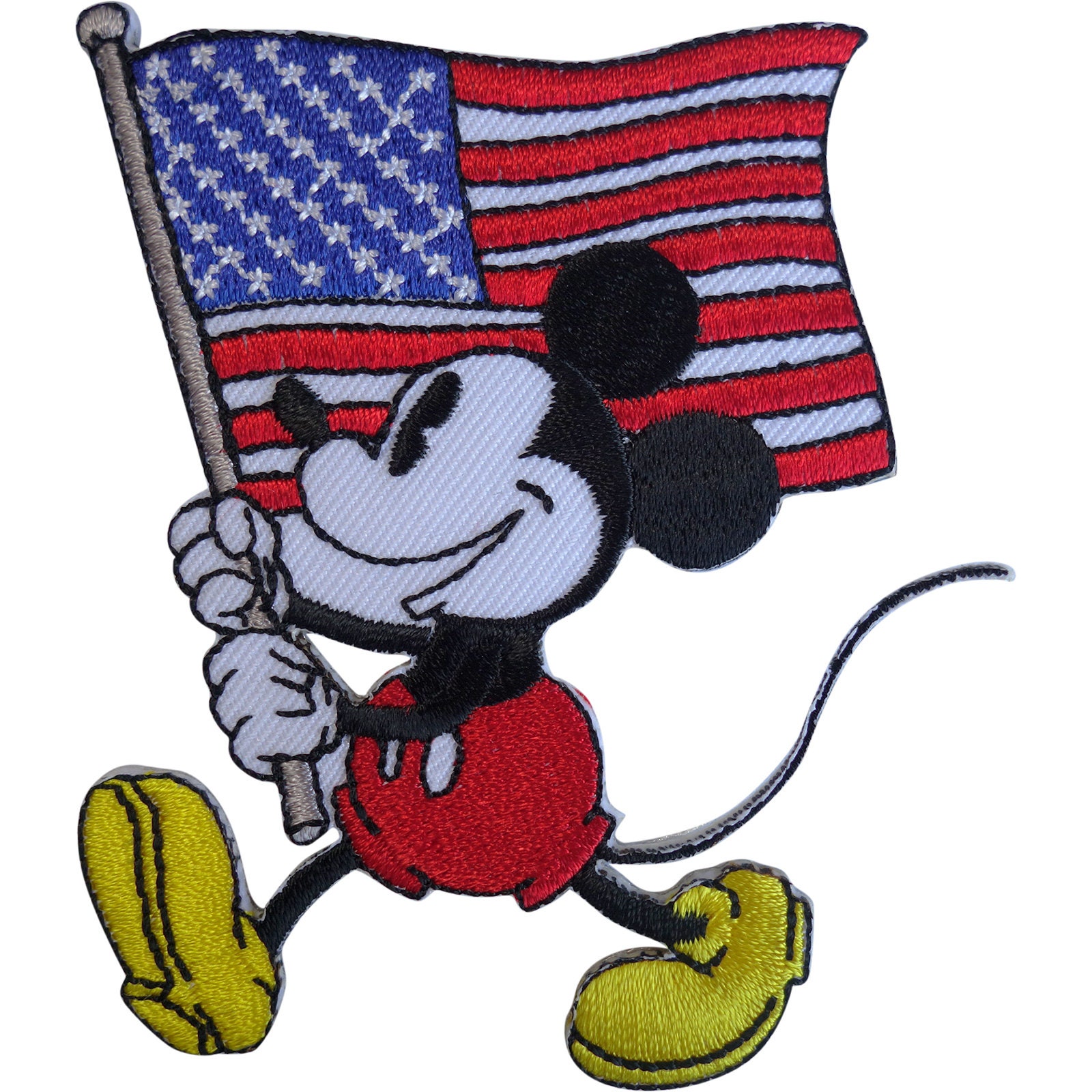 ディズニー ミッキーマウス アメリカ国旗パッチ アメリカ合衆国 ディズニー ミッキーマウス アメリカ国旗パッチ アメリカ合衆国