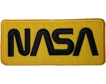 NASA Iron Sew On Patch Astronaut Space Fancy Dress Costume T Shirt Jacket Badge