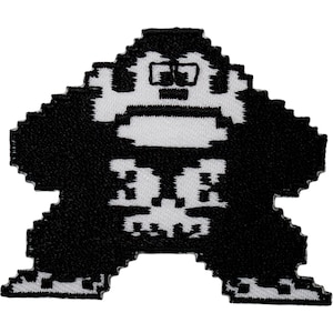 Donkey Kong Patch Iron On Sew On Embroidered Badge NES 8 Bit Video Game Applique