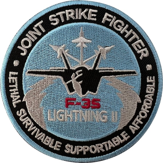 F-35 Lightning II Fighter Aircraft Aeroplane Patch Iron Sew