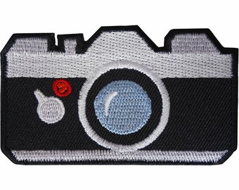 Camera Patch Iron On Sew On Shirt Jeans Bag Jacket Photography Embroidered Badge