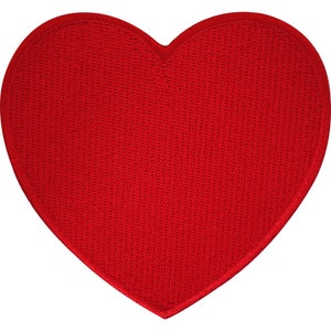 Bordado Ferro Em Vermelho Amor Coração Patch Costurar Em Emblema Romântico Cartão Presente Presente