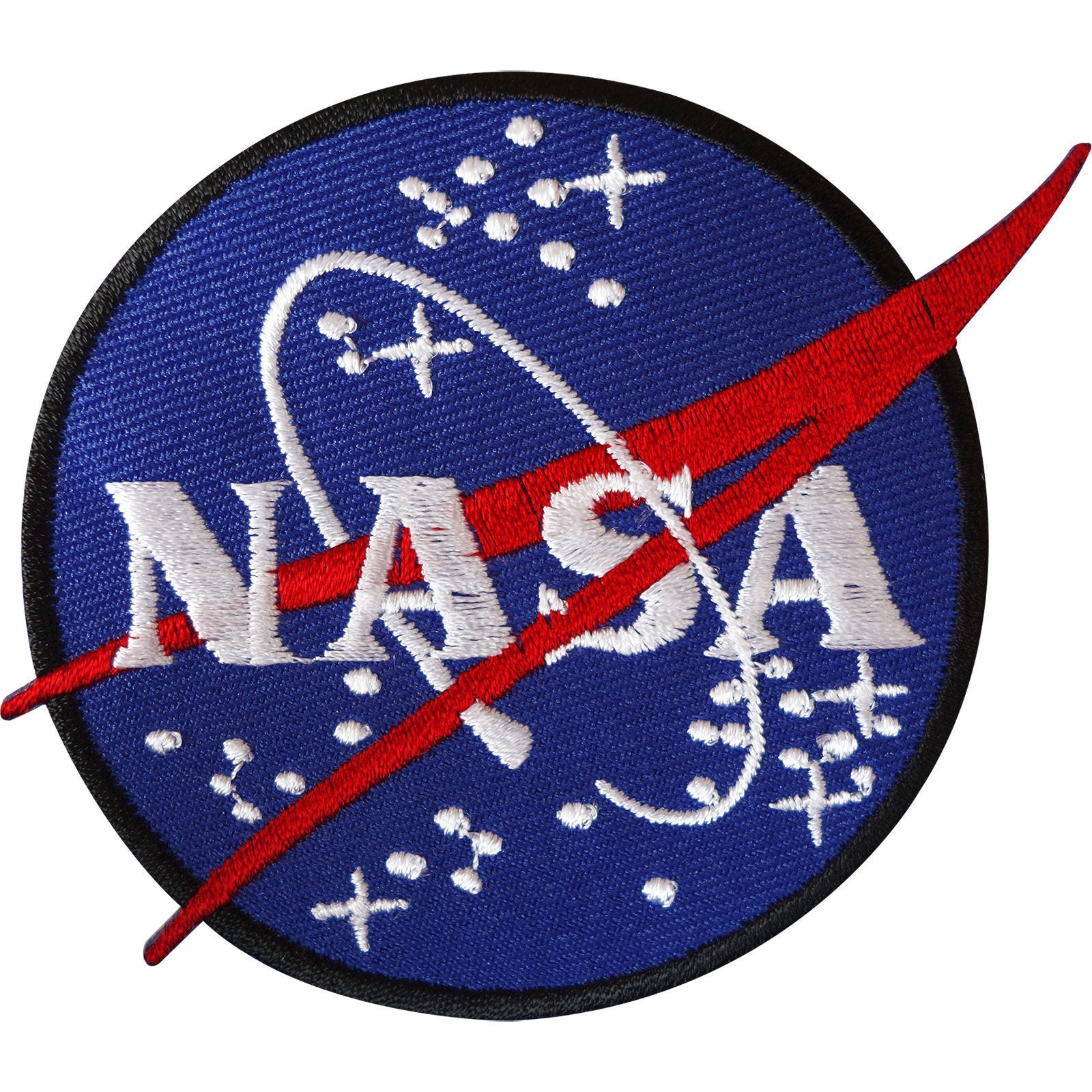 Iron On Badge Logo NASA Patch Astronaut Fancy Dress Costume Embroidered Sew 