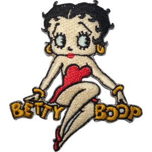 Betty Boop Iron On Patch Embroidered Badge Sew On Clothes Bag Shirt Jeans Skirt