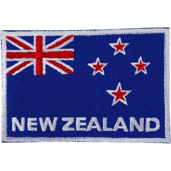 Vlag van Nieuw-Zeeland geborduurd ijzer / Naai de Patch Rugby T Shirt borduren Badge