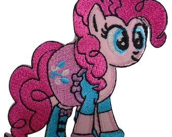 Mein kleines Pony Pinkie Pie Patch bestickt Abzeichen Eisen Nähen auf T Shirt Tasche Jeans