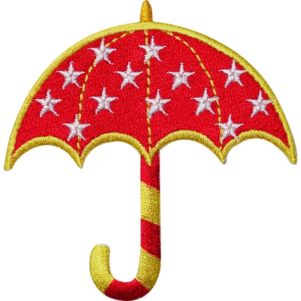 Regenschirm bestickt Bügeln / Nähen auf Patch Mädchen T Shirt Jeans Jacke Mütze Hut Abzeichen