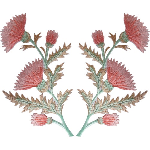 Patch Iron On Embroidered Forget Me Not Flower – M.a.d.e - Foto 8