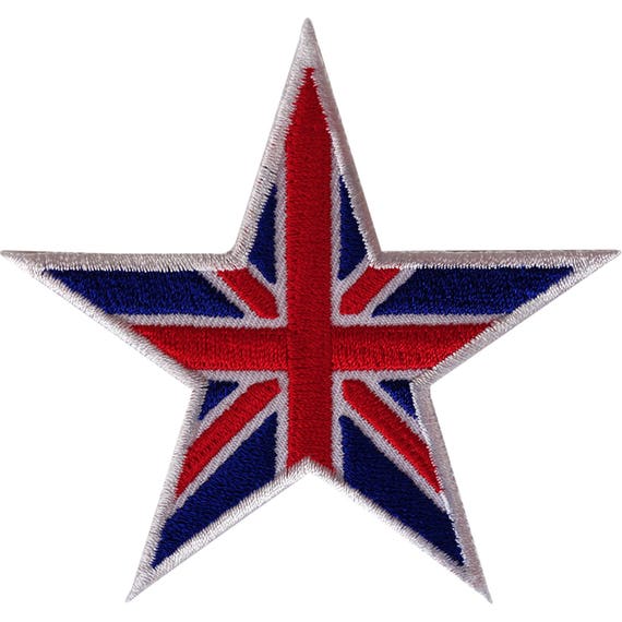 Iron or Sew On Motif Patch - Union Jack Flag Iron or Sew On Motif Patch - Union Jack Flag