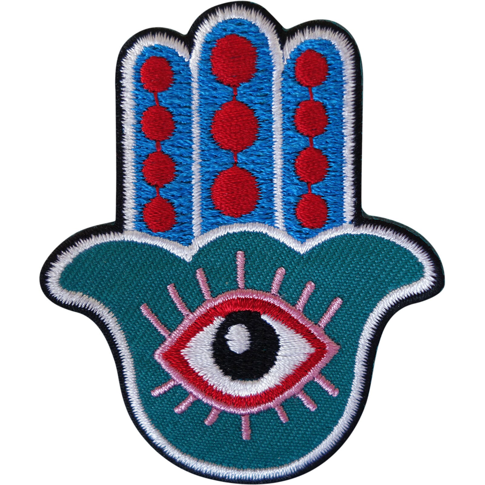 1pc Evil Eye & Hamsa Hand Embroidered Patch