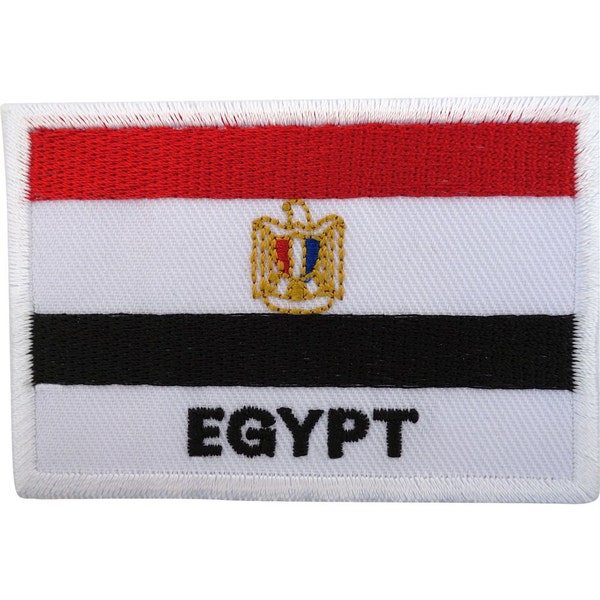 Écusson drapeau égyptien à repasser/coudre sur une applique de broderie insigne brodé égyptien